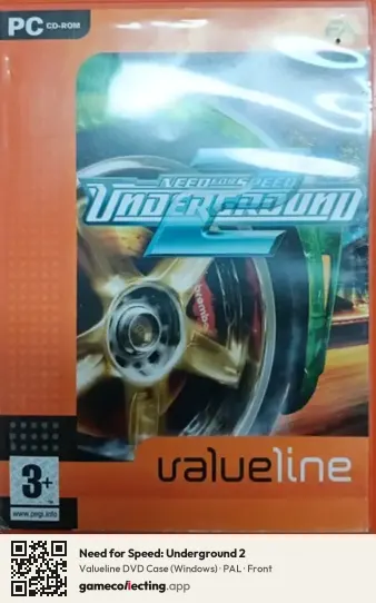 Need for Speed: Underground 2 Computer, PAL box front
