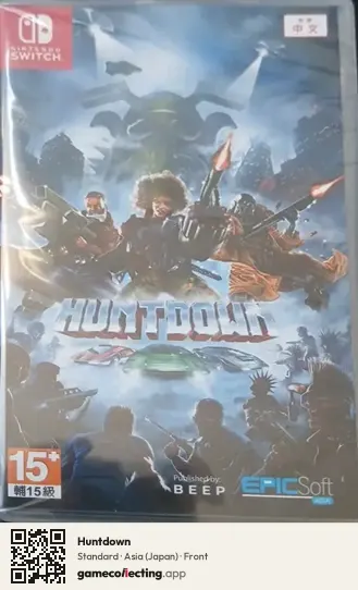 Huntdown Nintendo Switch, Asia box front