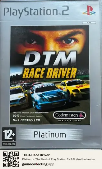 TOCA Race Driver PlayStation 2, Netherlands box front