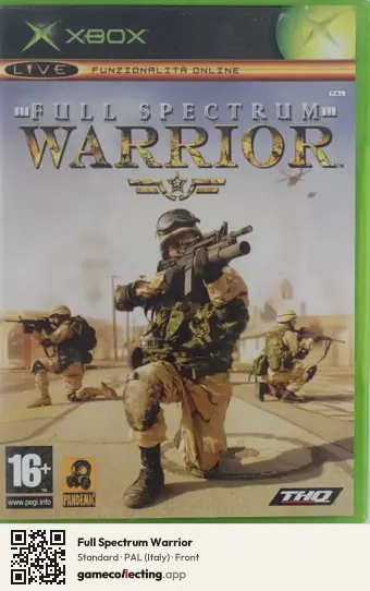 Full Spectrum Warrior Xbox, Italy box front