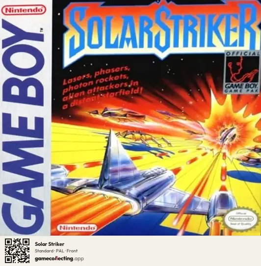 Solar Striker Game Boy, PAL box front