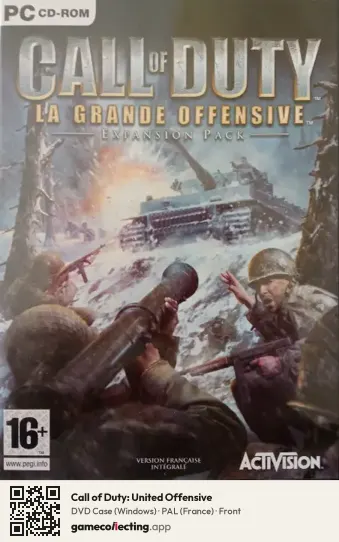 Call of Duty: United Offensive Computer, France box front