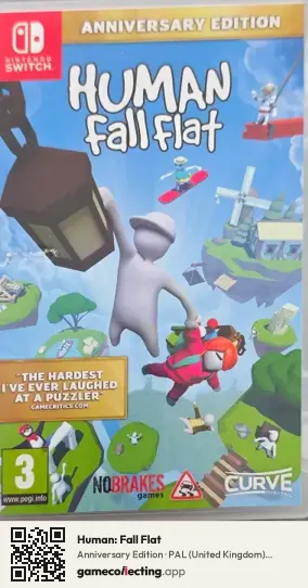 Human: Fall Flat Nintendo Switch, United Kingdom box front