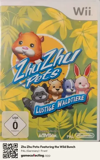 Zhu Zhu Pets: Featuring the Wild Bunch Nintendo Wii, Germany box front