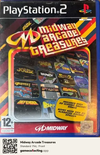 Midway Arcade Treasures PlayStation 2, PAL box front
