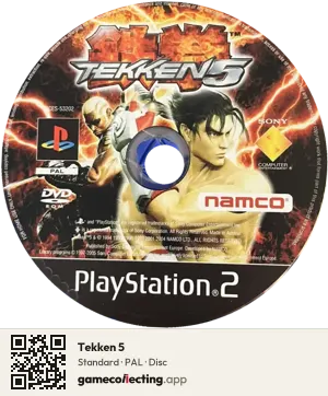 Tekken 5 PlayStation 2, PAL disc