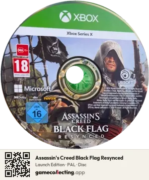 Assassin's Creed Black Flag Resynced Xbox Series X, PAL disc