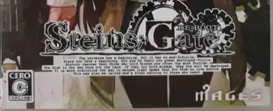 Steins;Gate Re:Boot, the CERO letter on its front