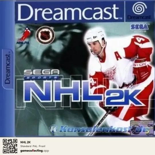 NHL 2K Sega Dreamcast, PAL box front