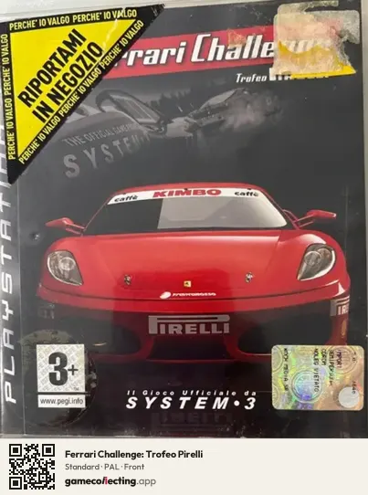 Ferrari Challenge: Trofeo Pirelli PlayStation 3, PAL box front