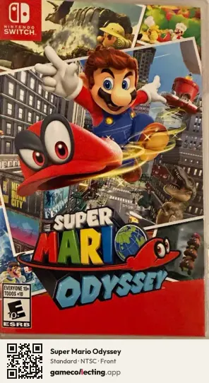 Super Mario Odyssey Nintendo Switch, NTSC box front
