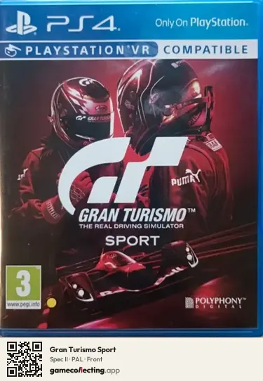 Gran Turismo Sport PlayStation 4, PAL box front