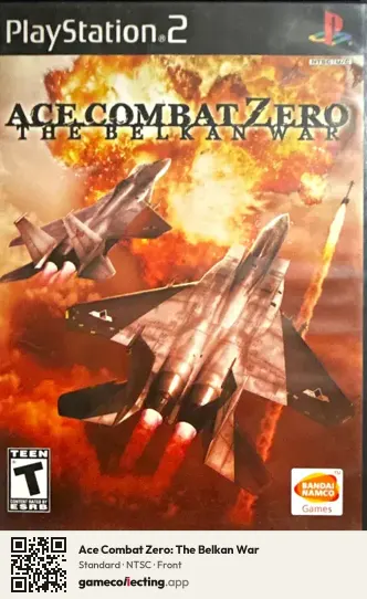 Ace Combat Zero: The Belkan War PlayStation 2, NTSC box front
