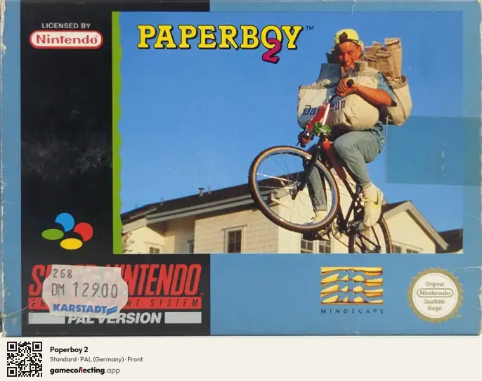 Paperboy 2 Super Nintendo Entertainment System, Germany box front