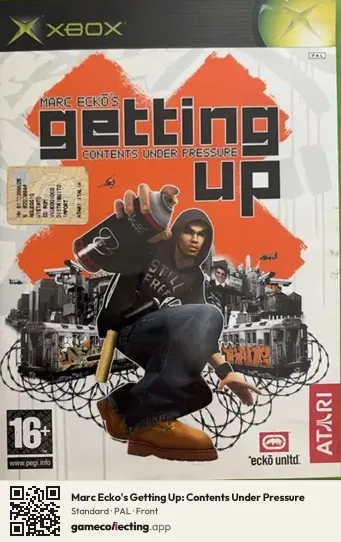 Marc Ecko's Getting Up: Contents Under Pressure Xbox, PAL box front