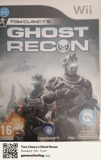 Tom Clancy's Ghost Recon Nintendo Wii, PAL box front