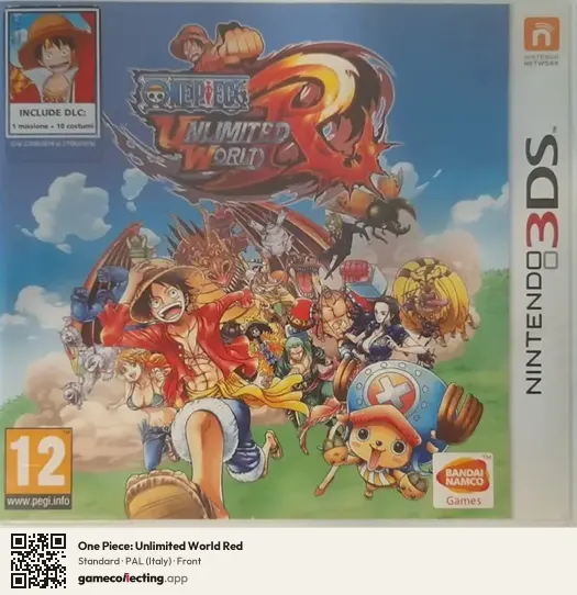 One Piece: Unlimited World Red Nintendo 3DS, Italy box front