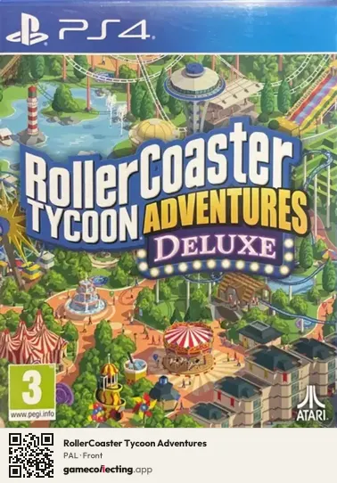 RollerCoaster Tycoon Adventures PlayStation 4, PAL box front