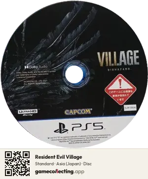 Resident Evil Village PlayStation 5, Asia disc
