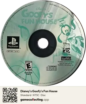 Disney's Goofy's Fun House PlayStation, NTSC disc