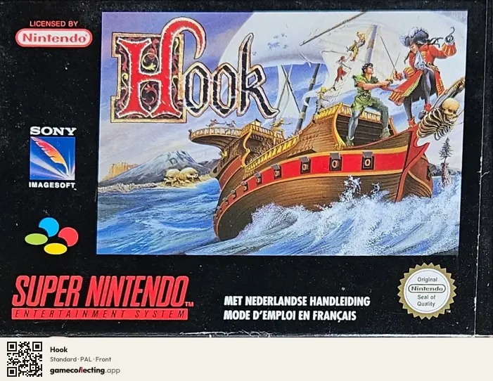 Hook Super Nintendo Entertainment System, PAL box front