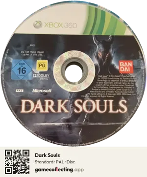 Dark Souls Xbox 360, PAL disc