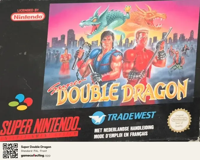 Super Double Dragon Super Nintendo Entertainment System, PAL box front
