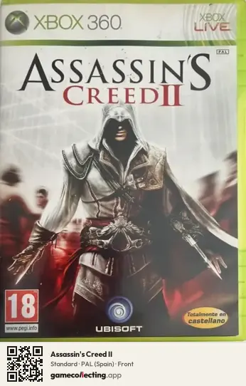 Assassin's Creed II Xbox 360, Spain box front