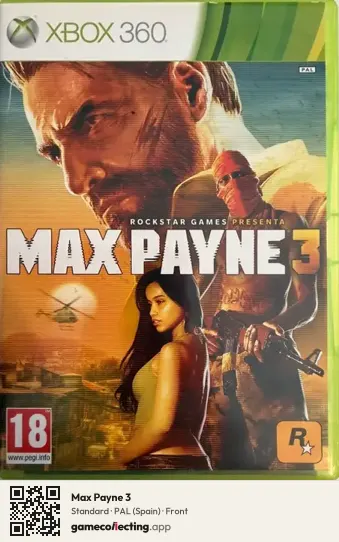 Max Payne 3 Xbox 360, Spain box front