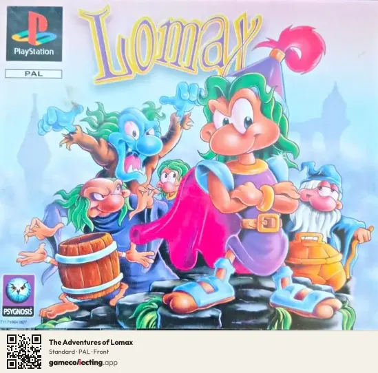 The Adventures of Lomax PlayStation, PAL box front