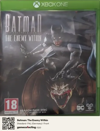 Batman: The Enemy Within Xbox One, Germany box front