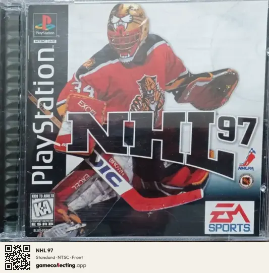 NHL 97 PlayStation, NTSC box front