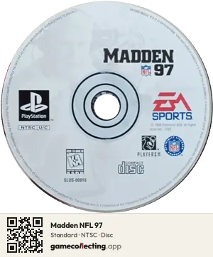 Madden NFL 97 PlayStation, NTSC disc