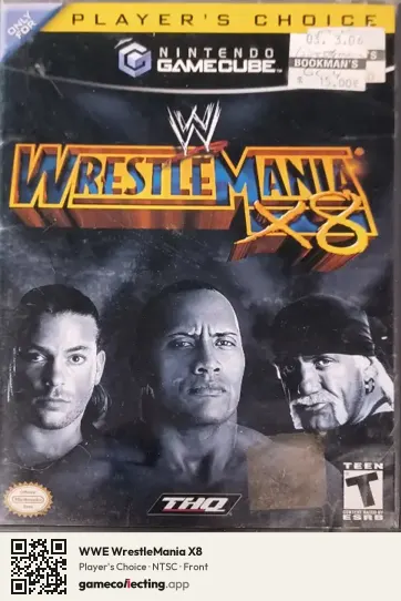 WWE WrestleMania X8 Nintendo GameCube, NTSC box front