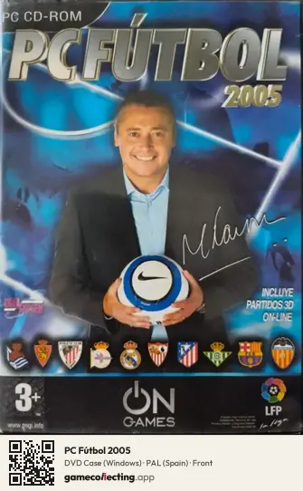 PC Fútbol 2005 Computer, Spain box front