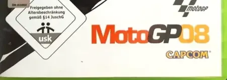 MotoGP 08, the USK square on its front