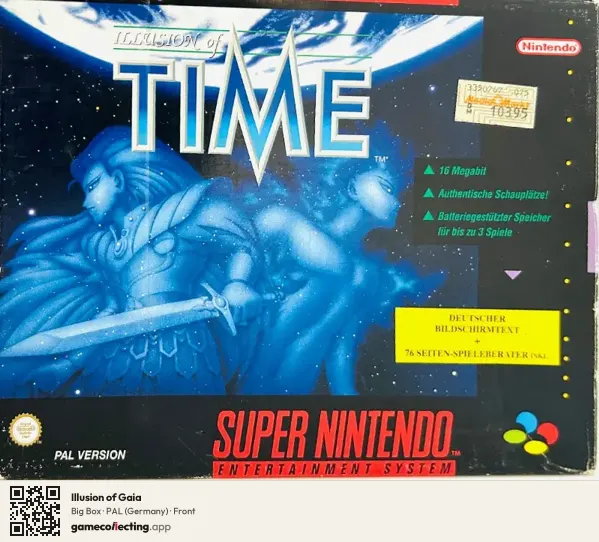 Illusion of Gaia Super Nintendo Entertainment System, Germany box front