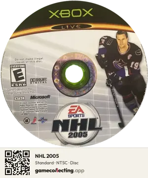 NHL 2005 Xbox, NTSC disc