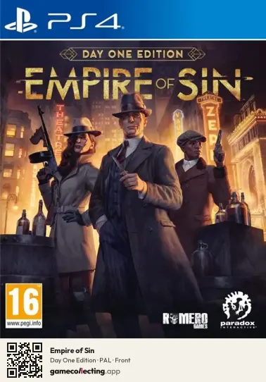 Empire of Sin PlayStation 4, PAL box front