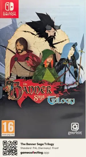 The Banner Saga Trilogy Nintendo Switch, Germany box front