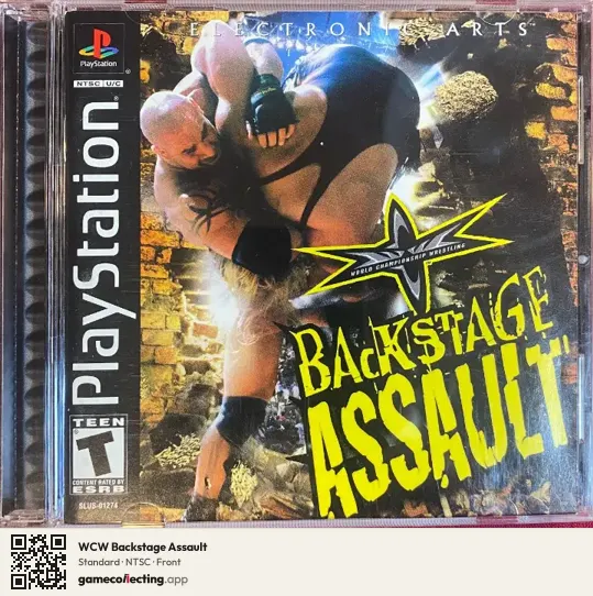 WCW Backstage Assault PlayStation, NTSC box front
