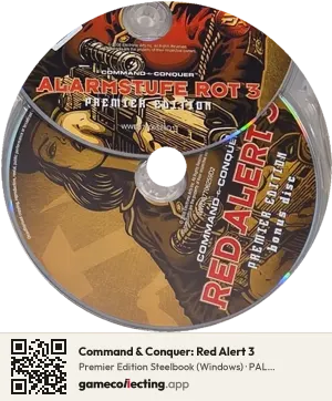 Command & Conquer: Red Alert 3 Computer, PAL disc