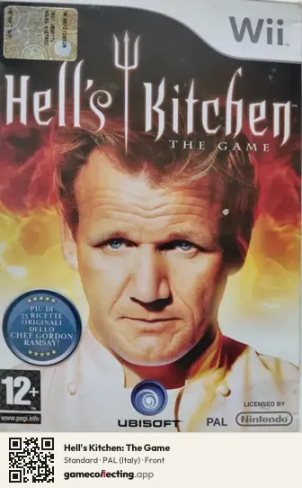Hell's Kitchen: The Game Nintendo Wii, Italy box front