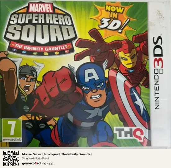 Marvel Super Hero Squad: The Infinity Gauntlet Nintendo 3DS, PAL box front