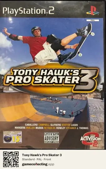 Tony Hawk's Pro Skater 3 PlayStation 2, PAL box front