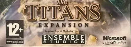 Age of Mythology: The Titans, the PEGI square on its front