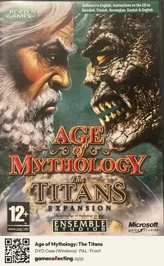 Age of Mythology: The Titans Computer, PAL box front