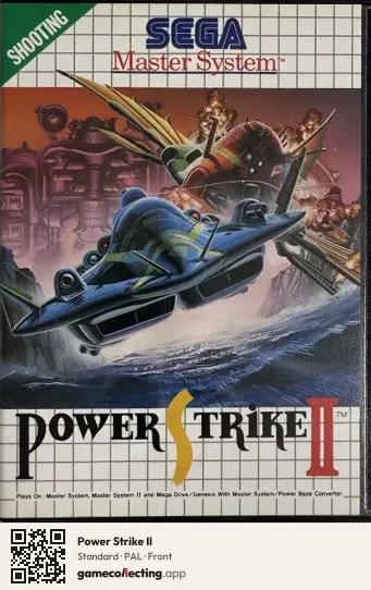 Power Strike II Sega Master System, PAL box front
