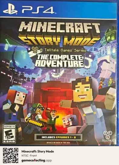 Minecraft: Story Mode PlayStation 4, NTSC box front