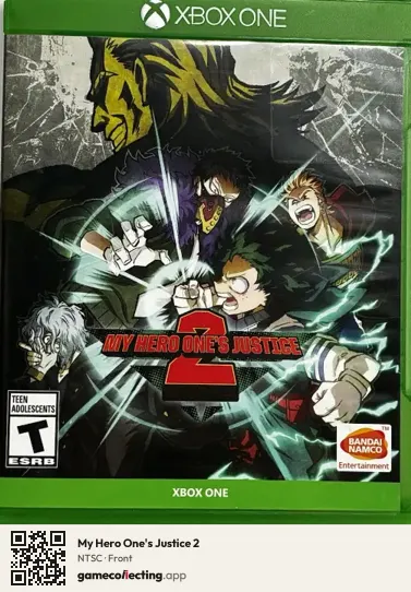 My Hero One's Justice 2 Xbox One, NTSC box front